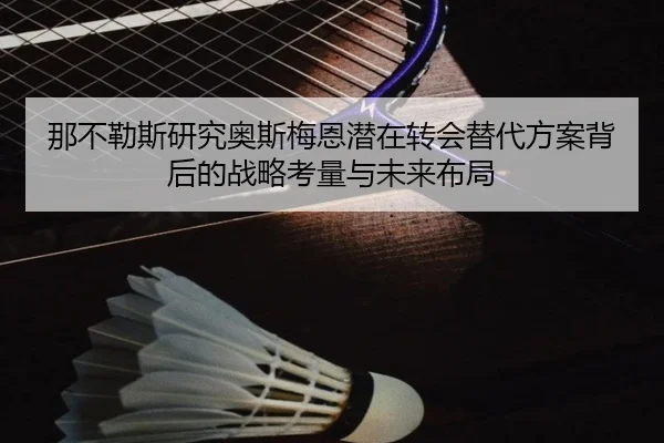 那不勒斯研究奥斯梅恩潜在转会替代方案背后的战略考量与未来布局